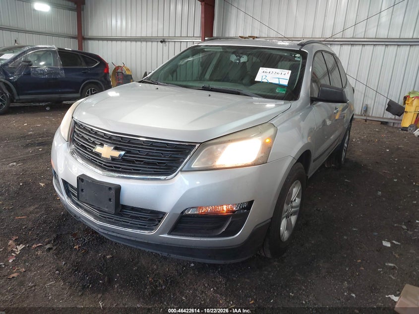 Vin: 1gnkrfkd7ej288027, lot: 46922981, chevrolet traverse ls 20142