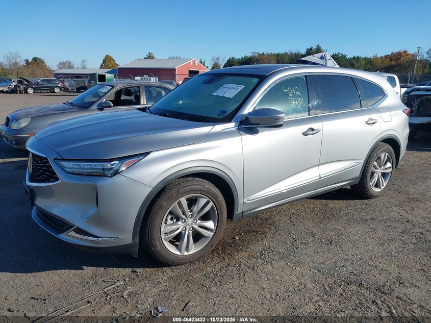 Vin: 5j8ye1h31pl020504, lot: 46923791, acura mdx standard 20232