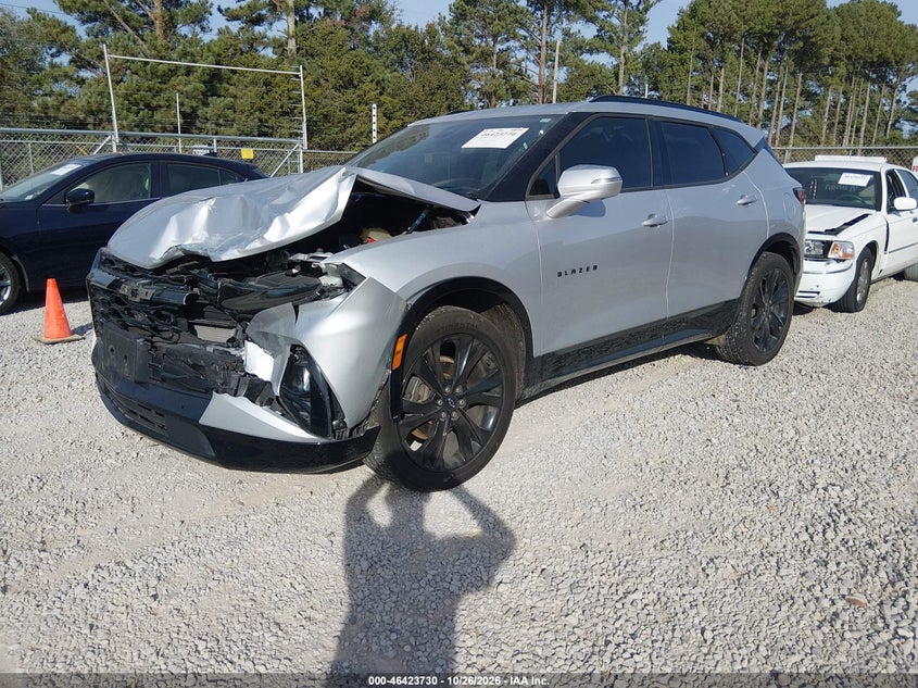 Vin: 3gnkbkrs0ls543257, lot: 46924088, chevrolet blazer awd rs 20202