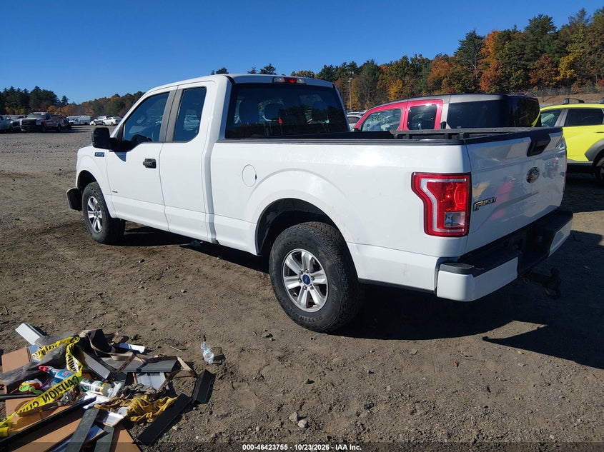 Vin: 1ftex1ep2ffc01529, lot: 46924112, ford f-150 xl 20153