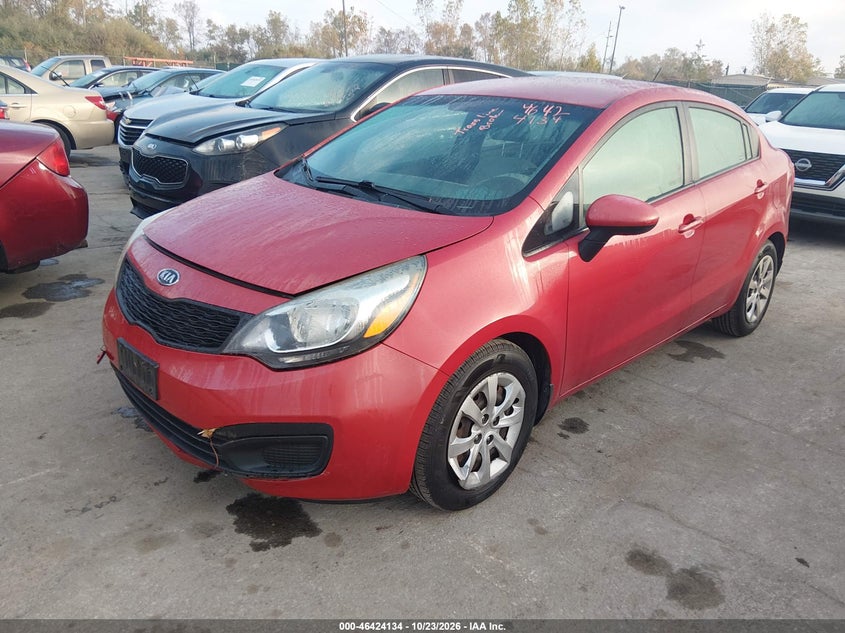 Vin: knadm4a33d6107372, lot: 46924492, kia rio lx 20132