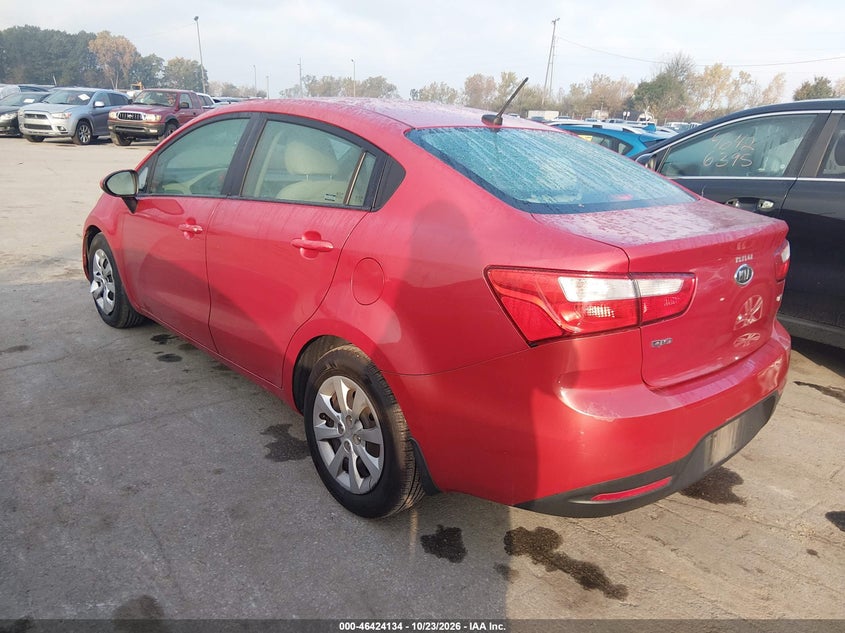 Vin: knadm4a33d6107372, lot: 46924492, kia rio lx 20133