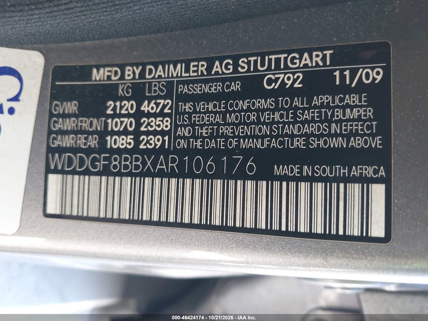 2010 MERCEDES-BENZ C 300 LUXURY 4MATIC/SPORT 4MATIC · Фото 9