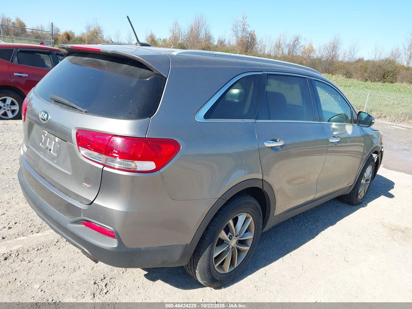 Vin: 5xypgda30hg259362, lot: 46924587, kia sorento 2.4l lx 20174