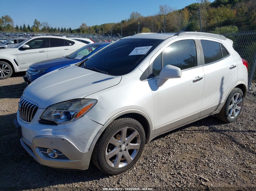 Vin: kl4cjdsb0db055178, lot: 46924633, buick encore premium 20132