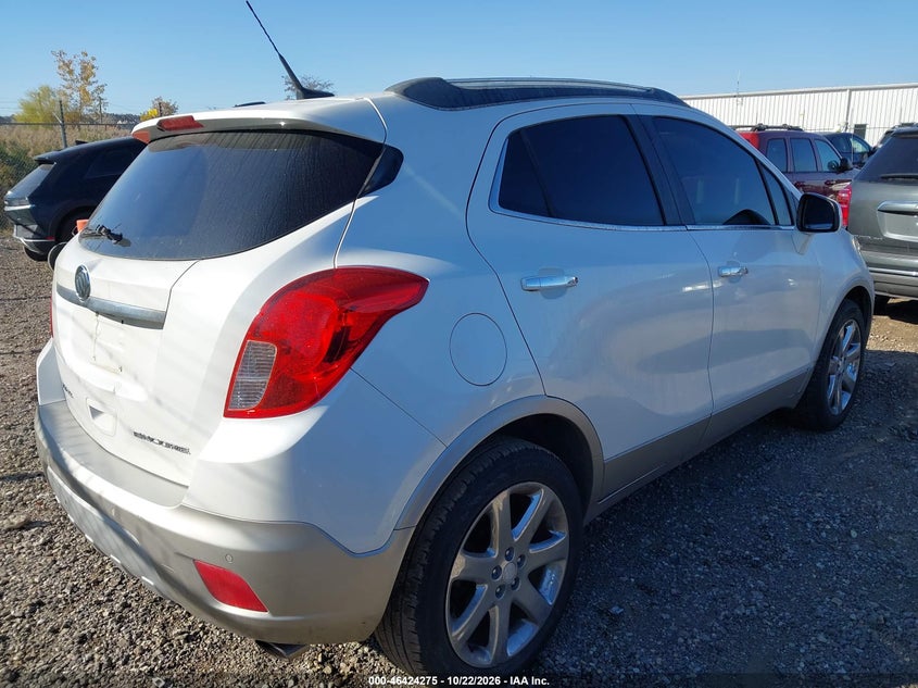 Vin: kl4cjdsb0db055178, lot: 46924633, buick encore premium 20134