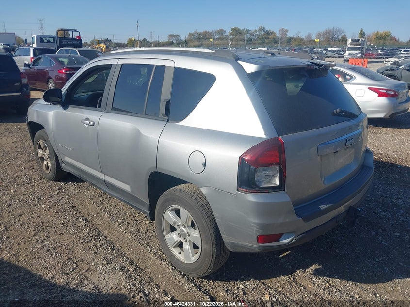 Vin: 1c4njcea0hd146425, lot: 46924689, jeep compass latitude fwd 20173