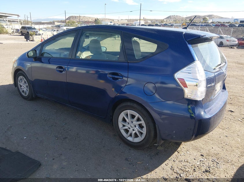 TOYOTA PRIUS V 2012 VIN JTDZN3EU3C3072240