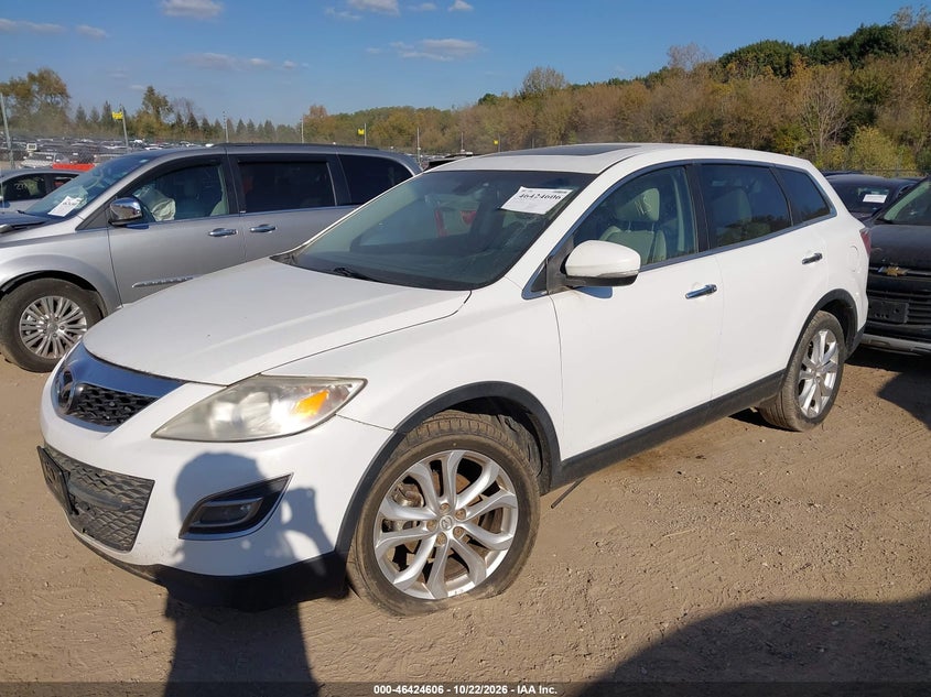 Vin: jm3tb3dv9c0358501, lot: 46924964, mazda cx-9 grand touring 20122