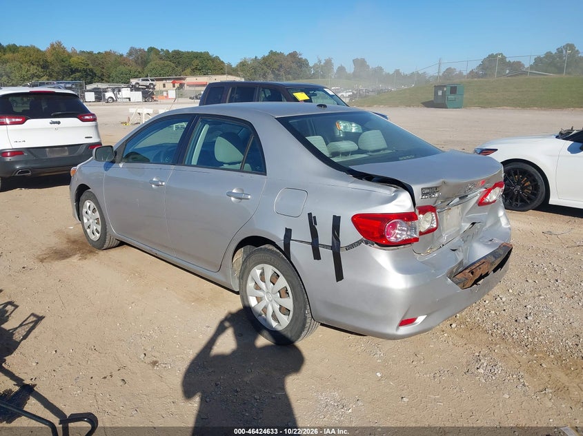 Vin: 2t1bu4ee1bc610846, lot: 46924991, toyota corolla le 20113