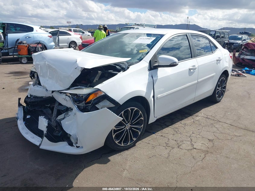 Vin: 5yfburhe6fp275422, lot: 46925265, toyota corolla s plus 20152