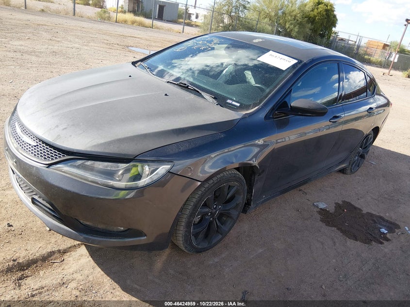 Vin: 1c3cccbg6fn678168, lot: 46925317, chrysler 200 s 20152