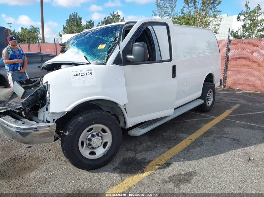 Vin: 1gcwgaf76n1228702, lot: 46925486, chevrolet express cargo rwd 2500 regular wheelbase wt 20222