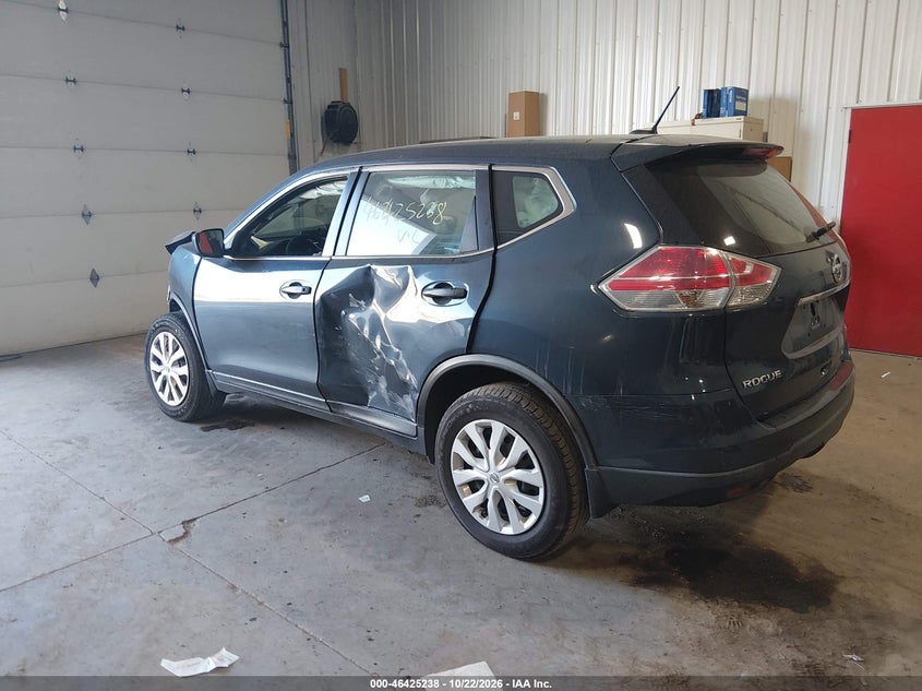 Vin: knmat2mv5gp647055, lot: 46925596, nissan rogue s 20163