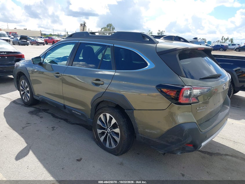 Vin: 4s4btgnd2p3176945, lot: 46925736, subaru outback limited xt 20233