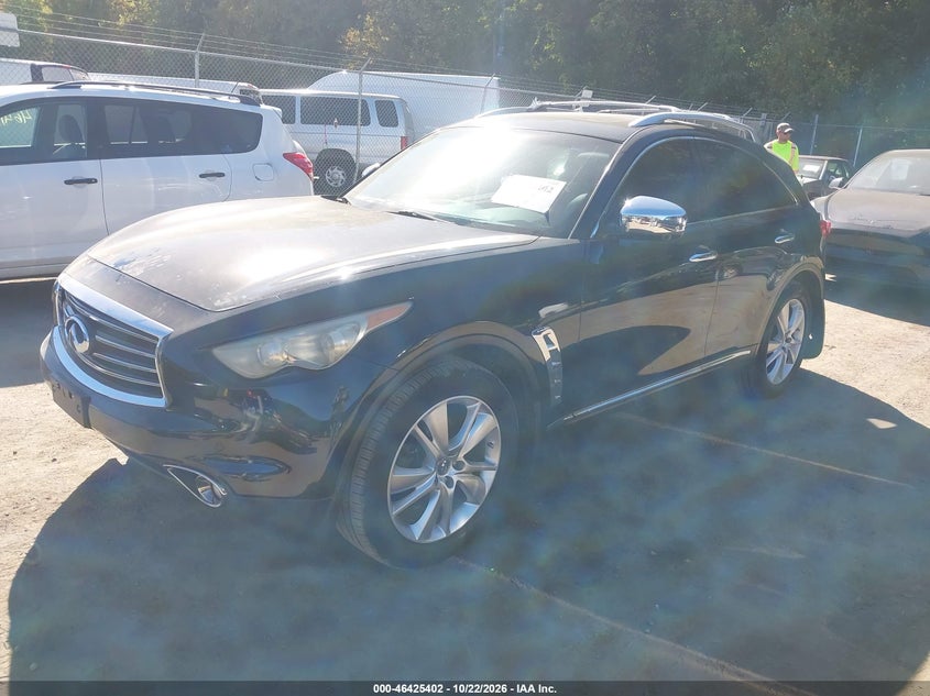 2012 Infiniti Fx35, Пресная вода, IAAI, VIN JN8AS1MW7CM152460 — фото 2