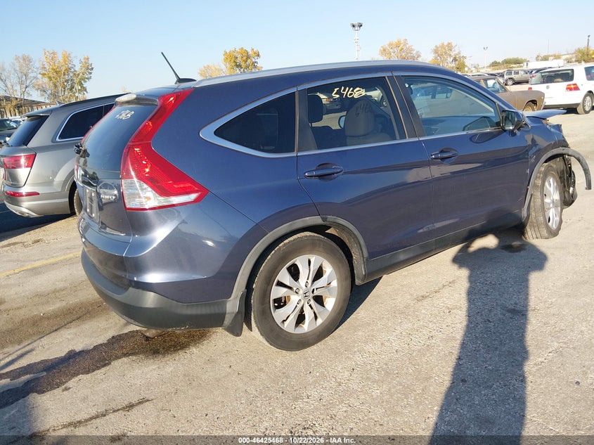 Vin: 2hkrm4h77dh619594, lot: 46925826, honda cr-v ex-l 20134