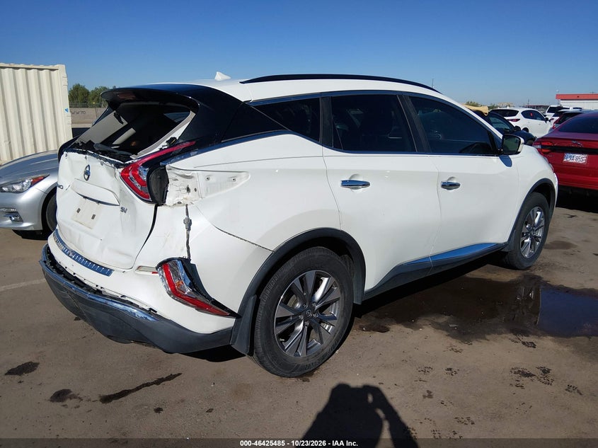 Vin: 5n1az2mg3fn237585, lot: 46925844, nissan murano sv 20154