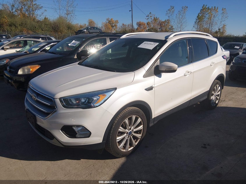 Vin: 1fmcu0jd2hub58309, lot: 46925971, ford escape titanium 20172