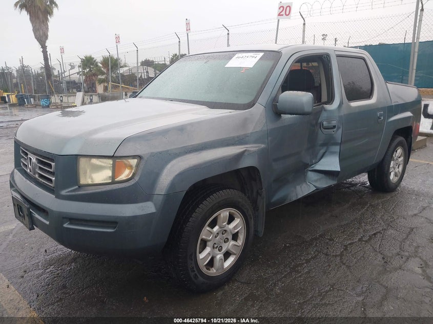 2006 Honda Ridgeline Rts, Left Side, IAAI, VIN 2HJYK164X6H557883 — photo 2