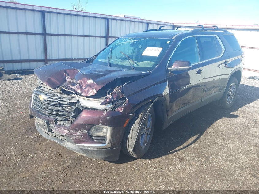 Vin: 1gnevhkw0pj243200, lot: 46926232, chevrolet traverse awd lt leather 20232