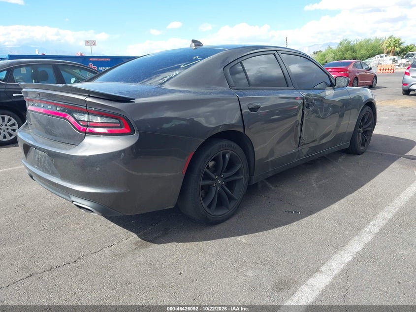 Vin: 2c3cdxhgxjh290079, lot: 46926450, dodge charger sxt plus rwd 20184