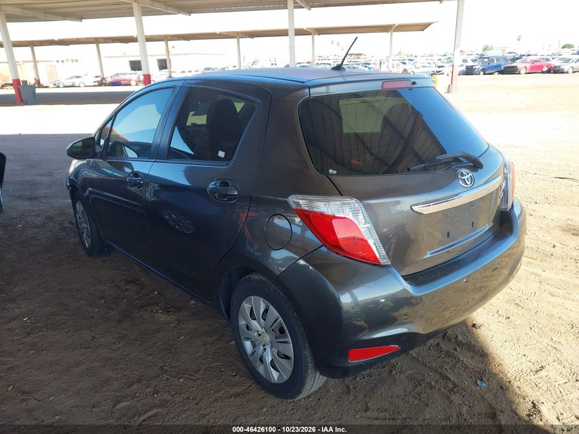 Vin: jtdktud37cd525226, lot: 46926458, toyota yaris le 20123