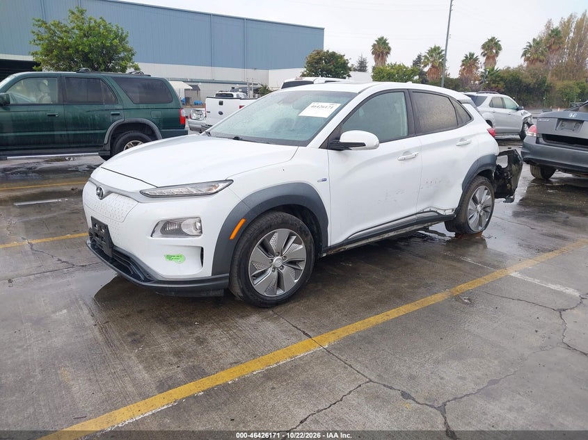 Vin: km8k53ag9lu062934, lot: 46926529, hyundai kona electric ultimate 20202