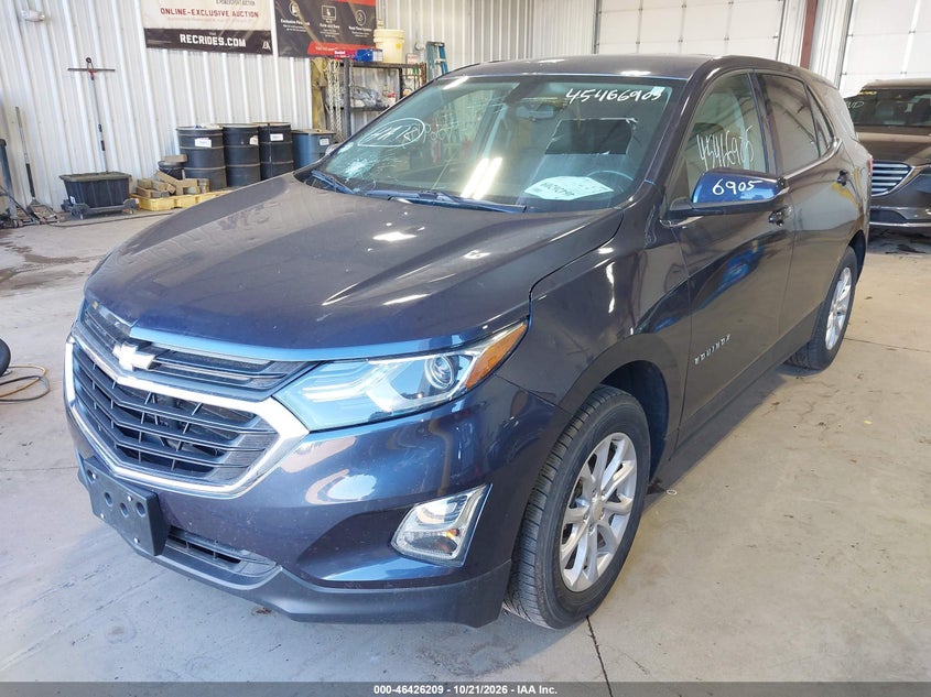 2019 Chevrolet Equinox Lt, Град, IAAI, VIN 3GNAXUEV1KL247259 — фото 2