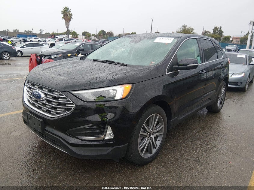 2023 Ford Edge Titanium, Удар сзади, IAAI, VIN 2FMPK4K92PBA47868 — фото 2