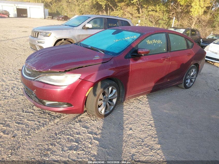 Vin: 1c3cccbbxfn721950, lot: 46926703, chrysler 200 s 20152