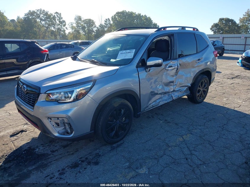 2019 Subaru Forester Sport, Left Side, IAAI, VIN JF2SKAJC3KH509801 — photo 2