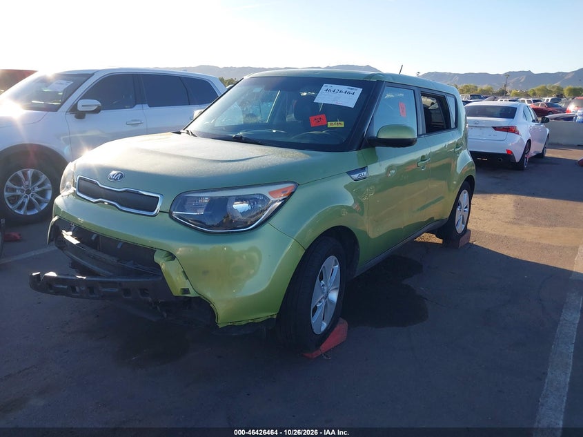 Vin: kndjn2a24g7854394, lot: 46926820, kia soul 20162