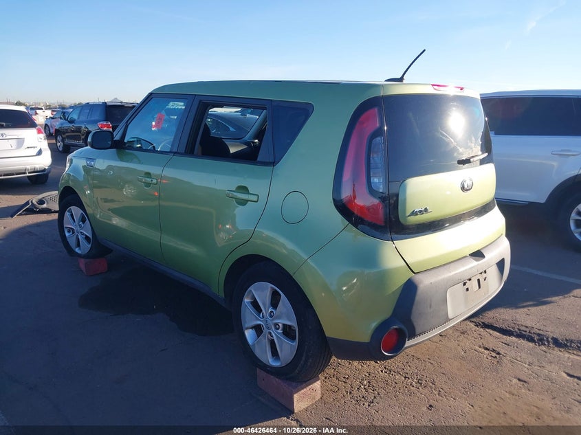 Vin: kndjn2a24g7854394, lot: 46926820, kia soul 20163