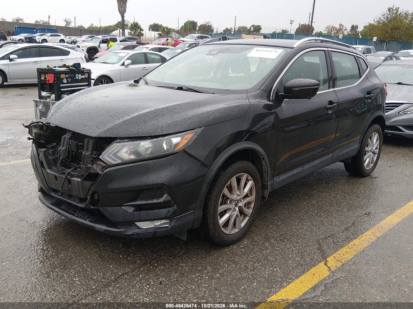 Vin: jn1bj1bv8mw301237, lot: 46926832, nissan rogue sport sv fwd xtronic cvt 20212
