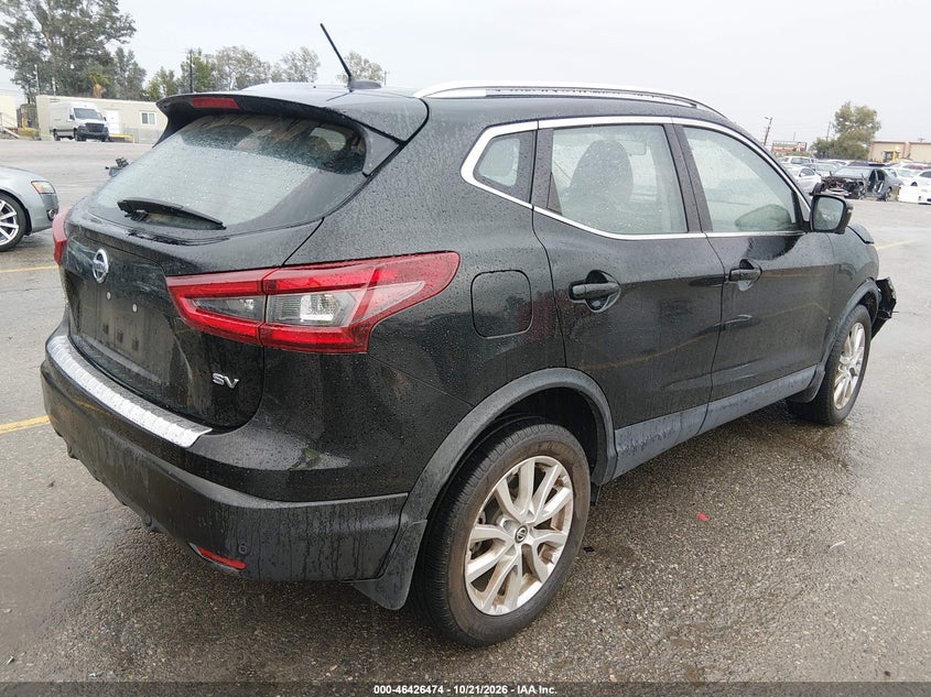 Vin: jn1bj1bv8mw301237, lot: 46926832, nissan rogue sport sv fwd xtronic cvt 20214