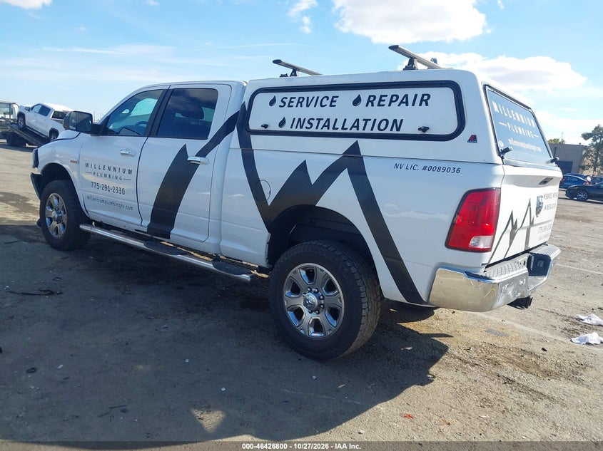 Vin: 3c6ur5dj5jg109114, lot: 46927158, ram 2500 slt  4x4 6'4 box 20183