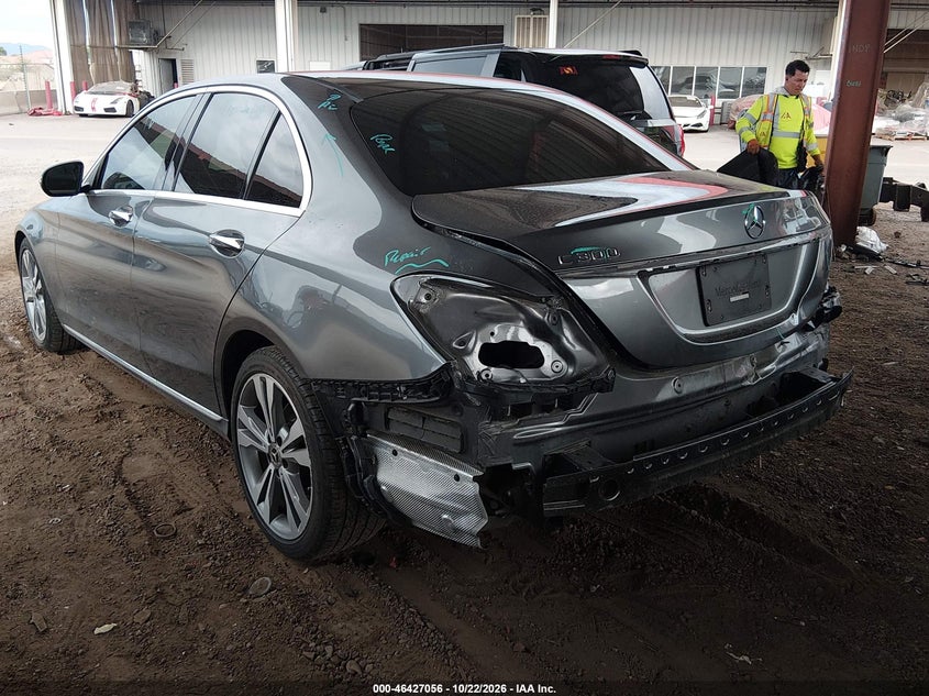Vin: wddwf4jb4jr400808, lot: 46927414, mercedes-benz c 300 20183