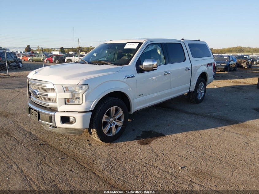 Vin: 1ftew1eg9ffc18962, lot: 46927491, ford f-150 platinum 20152