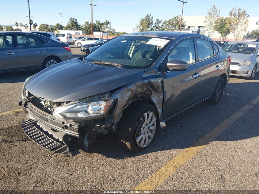 2017 Nissan Sentra S, Левый бок, IAAI, VIN 3N1AB7AP1HY265601 — фото 2
