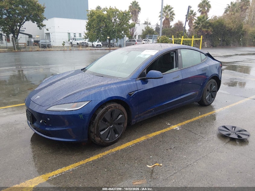 Vin: 5yj3e1ea7sf064286, lot: 46927657, tesla model 3 long range rear-wheel drive/standard rear-wheel drive 20252