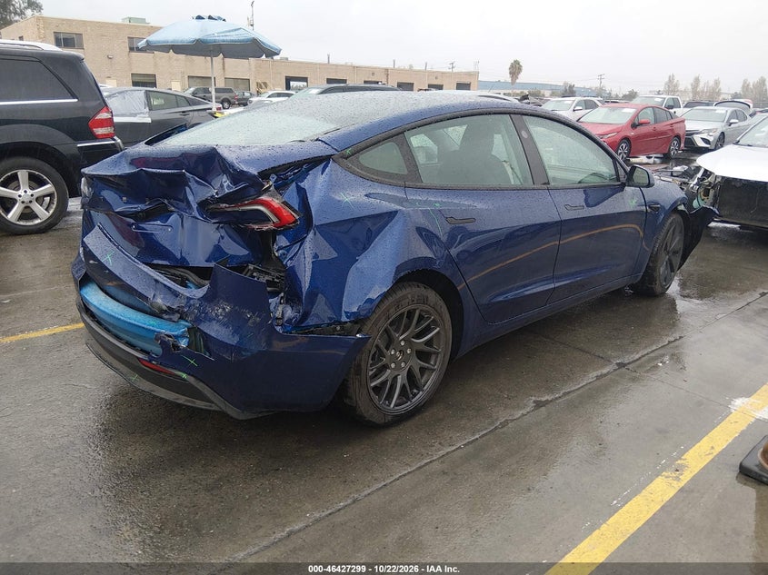 Vin: 5yj3e1ea7sf064286, lot: 46927657, tesla model 3 long range rear-wheel drive/standard rear-wheel drive 20254