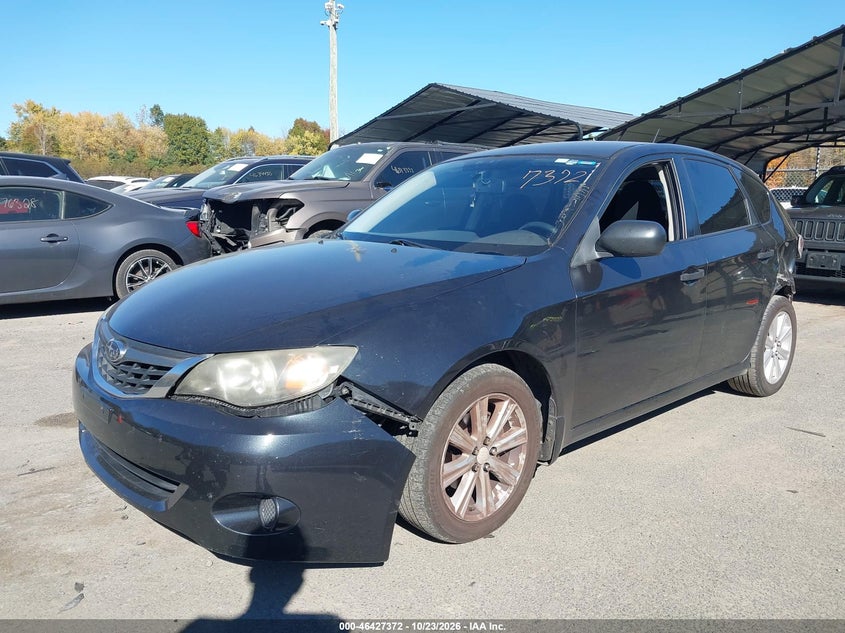 2008 Subaru Impreza 2.5I, Rear, IAAI, VIN JF1GH61668H800611 — photo 2