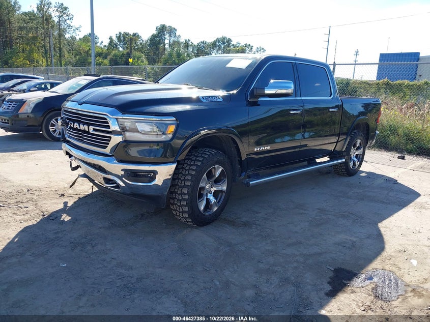 Vin: 1c6srfjt4kn778910, lot: 46927743, ram 1500 laramie  4x4 5'7 box 20192