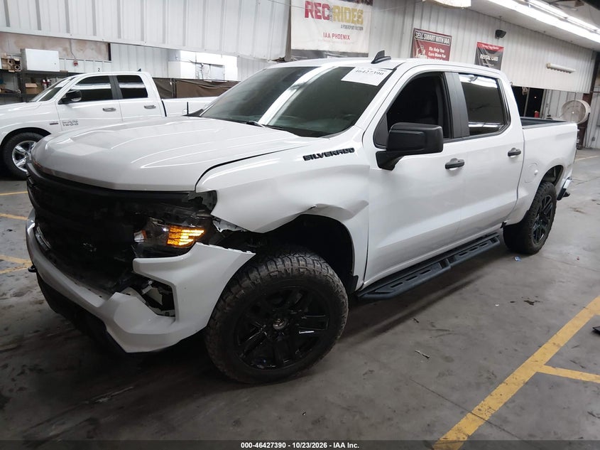 Vin: 3gcpdbek8rg381209, lot: 46927748, chevrolet silverado 1500 4wd  short bed custom 20242