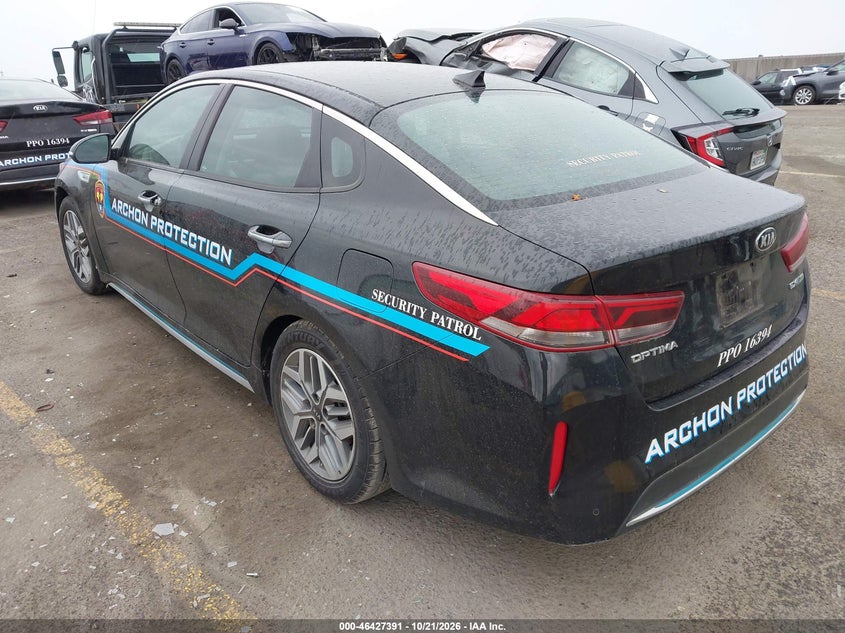 Vin: knagu4le0l5038995, lot: 46927749, kia optima hybrid ex 20203