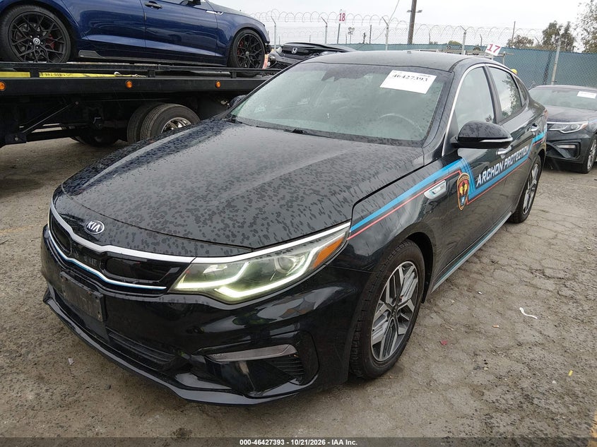 Vin: knagu4le8l5038484, lot: 46927751, kia optima hybrid ex 20202