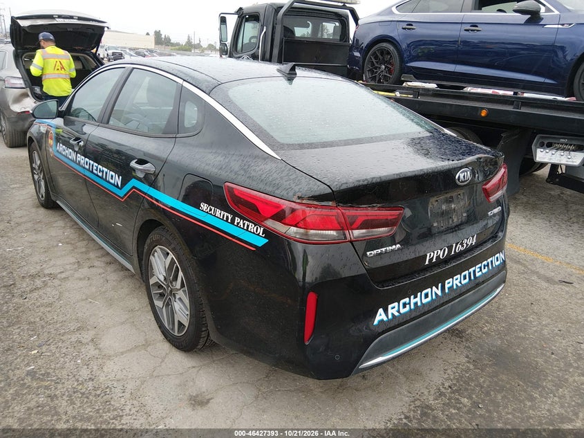 Vin: knagu4le8l5038484, lot: 46927751, kia optima hybrid ex 20203