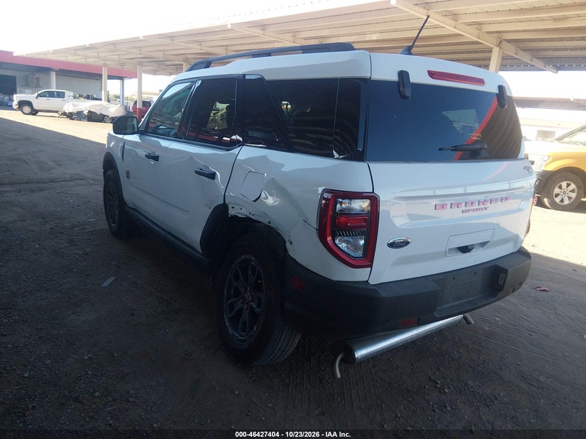 Vin: 3fmcr9b62rrf07063, lot: 46927762, ford bronco sport big bend 20243