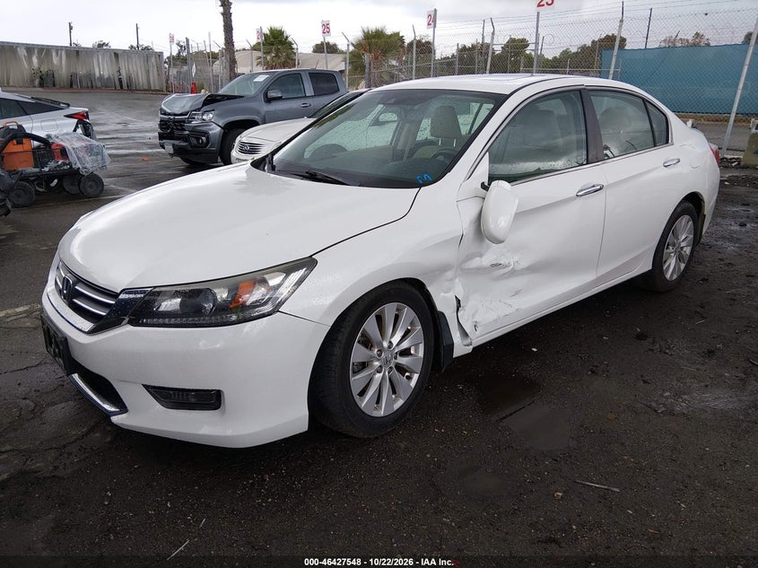 2014 Honda Accord Ex-L, Левый зад, IAAI, VIN 1HGCR2F80EA208264 — фото 2